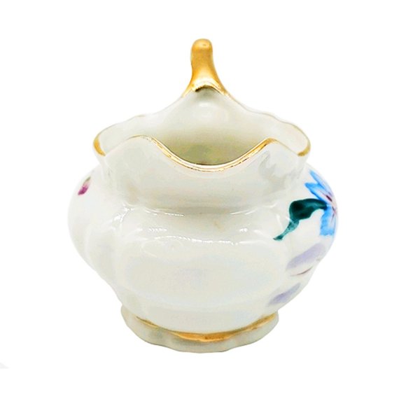 Vintage Mini Demitasse Porcelain Creamer Floral - Picture 2 of 6